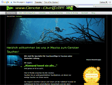 Tablet Screenshot of cenote-diving.com